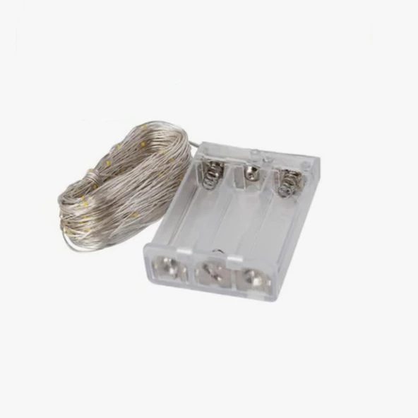 Led Peri Renkli Işık Pilli 5Metre RGB Led Dekoratif Aydınlatma - 2