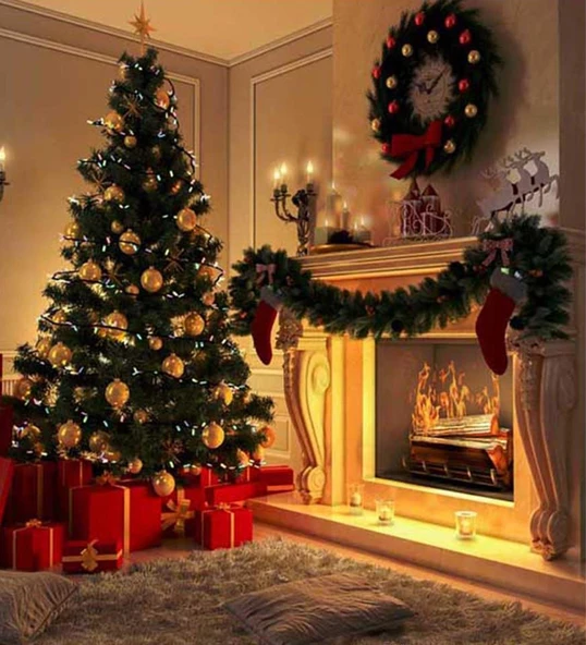 Luxury Series 180 Cm 60 Adet Süslü Ve Işıklı Metal Ayaklı 500 Dal İthal Yılbaşı Çam Ağacı ürün görseli