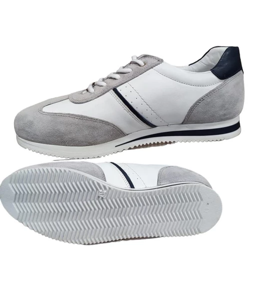KOMCERO 4Y1543 İNCE TABAN ERKEK DERİ SNEAKERS SPOR AYAKKABI - 5