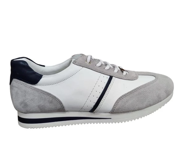 KOMCERO 4Y1543 İNCE TABAN ERKEK DERİ SNEAKERS SPOR AYAKKABI - 3