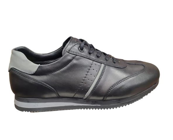 KOMCERO 4Y1543 İNCE TABAN ERKEK DERİ SNEAKERS SPOR AYAKKABI - 6