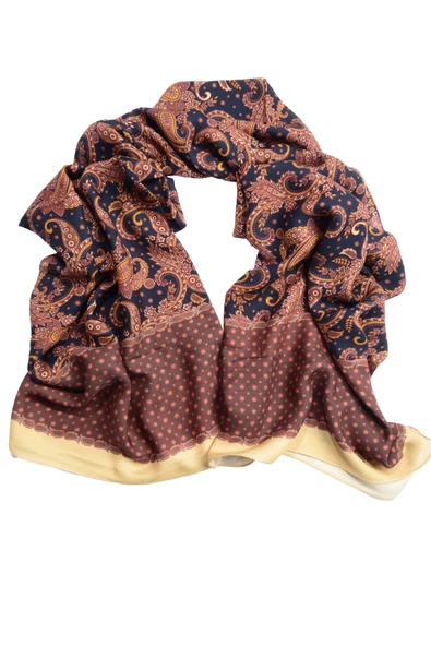 Erkek Şal Desenli Pamuk Fular - 5