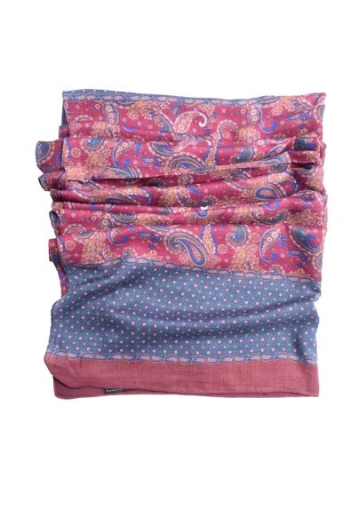 Erkek Şal Desenli Pamuk Fular - 2