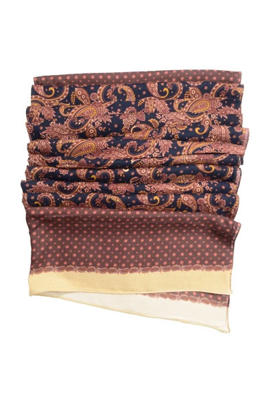 Erkek Şal Desenli Pamuk Fular - 4