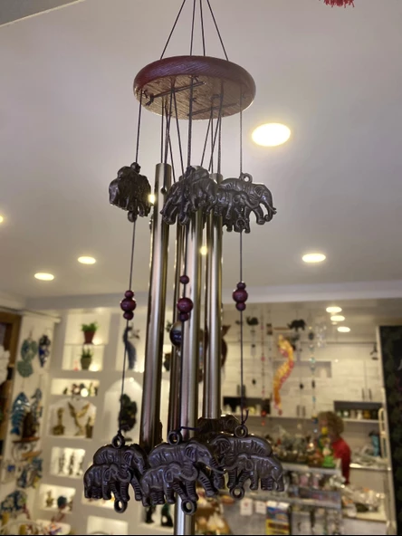 Deprem Çanı Zili Rüzgar Zili Feng Şui Filli - Resim 7