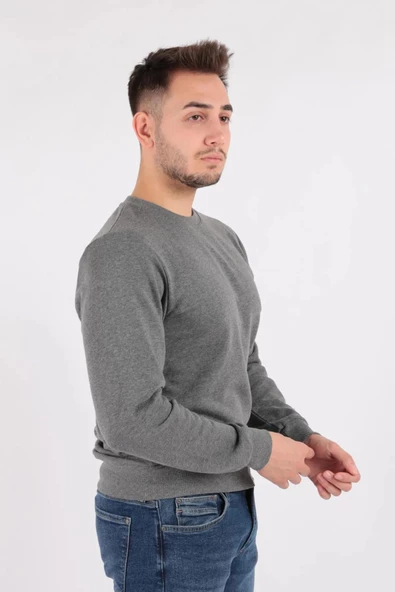 Cazador 5610 Erkek 3 İplik Sweatshırt AntrasitMelanj