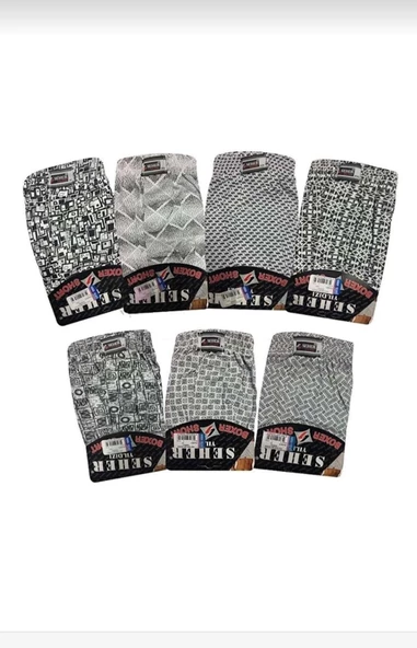 SEHER YILDIZI 0007 ERKEK DESENLİ BOXER 3 ADET - Resim 2