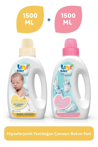 Unibaby Sıvı Deterjan Yumuşatıcı Set 2x1500ml