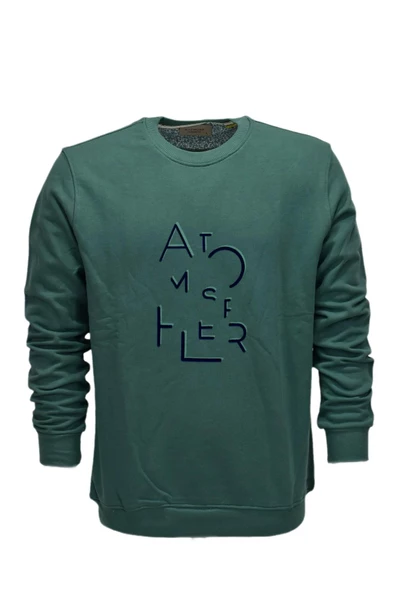 Erkek Baskılı Spor Sıfır Yaka Sweatshirt R2206 BGL-ST03190 ürün görseli