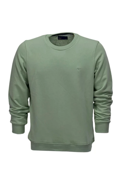 Erkek Spor Sıfır Yaka Sweatshirt R2247 BGL-ST03188 - Resim 8