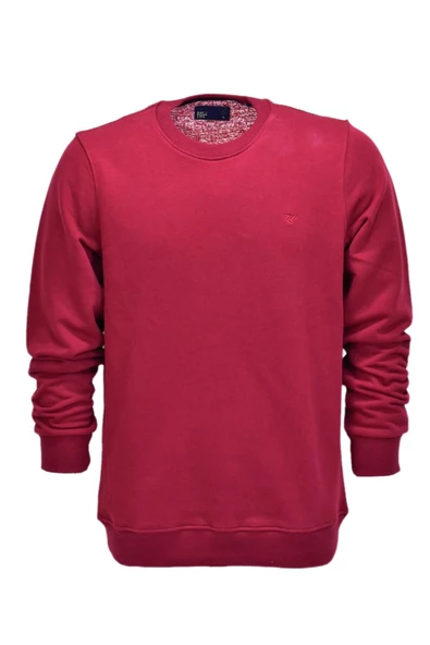 Erkek Spor Sıfır Yaka Sweatshirt R2247 BGL-ST03188 - Resim 7