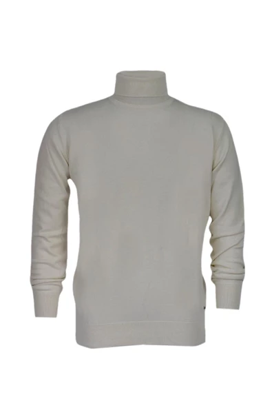 Erkek Spor Düz Balıkçı Yaka Kazak R21010 BGL-ST03179 - Resim 12