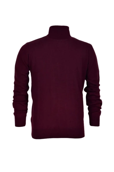 Erkek Spor Düz Balıkçı Yaka Kazak R21010 BGL-ST03179 - Resim 5