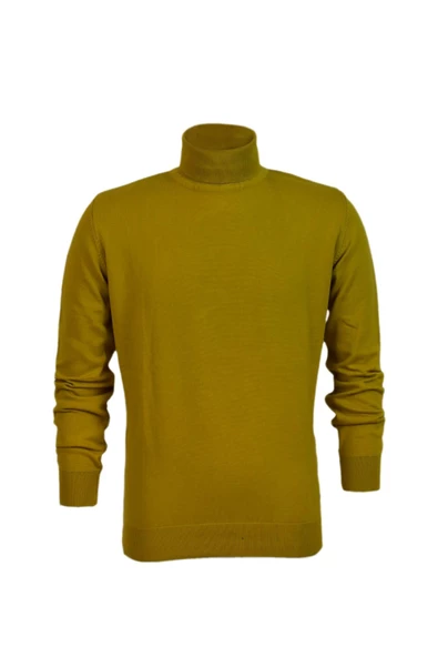 Erkek Spor Düz Balıkçı Yaka Kazak R21010 BGL-ST03179 - Resim 11