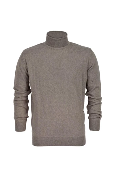 Erkek Spor Düz Balıkçı Yaka Kazak R21010 BGL-ST03179 - Resim 6