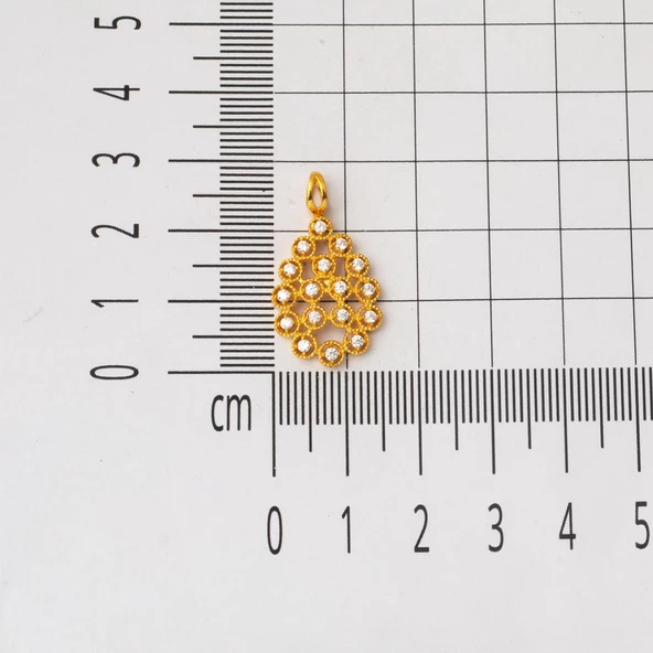 Damla Tasarım 22 Ayar Zincirli Altın Kolye - 5