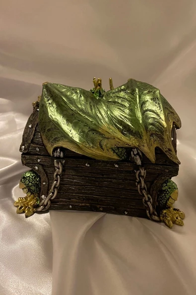 Drağon Ejderha Mücevher Kutusu Polyester - Resim 5