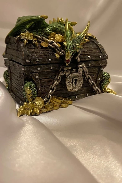 Drağon Ejderha Mücevher Kutusu Polyester - Resim 6