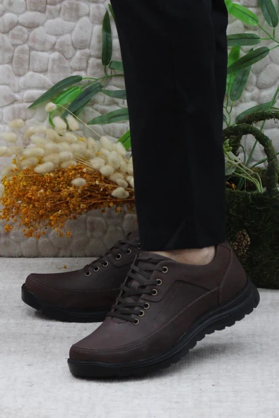 Mehmet Mete 42270 Kahve Greyz Hakiki Deri Sıcak Astar Kauçuk Taban Erkek Ayakkabı - Resim 3