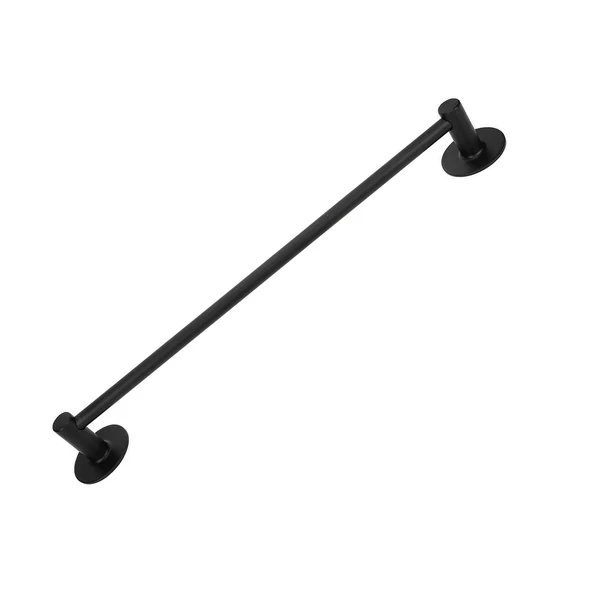 Vidalı Askılık Sağlam Askı Metal Siyah Bez Havlu Asma Askısı Aparatı 42 cm Banyo Lavabo - 3