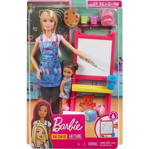Barbie ve Meslekleri Oyun Setleri Resim Öğretmeni Sarı Saçlı DHB63 - GJM29 - 2