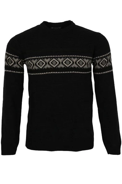 Erkek Kazak Sıfır Yaka Reguler Fit Füme Renk RAR01112 - 1
