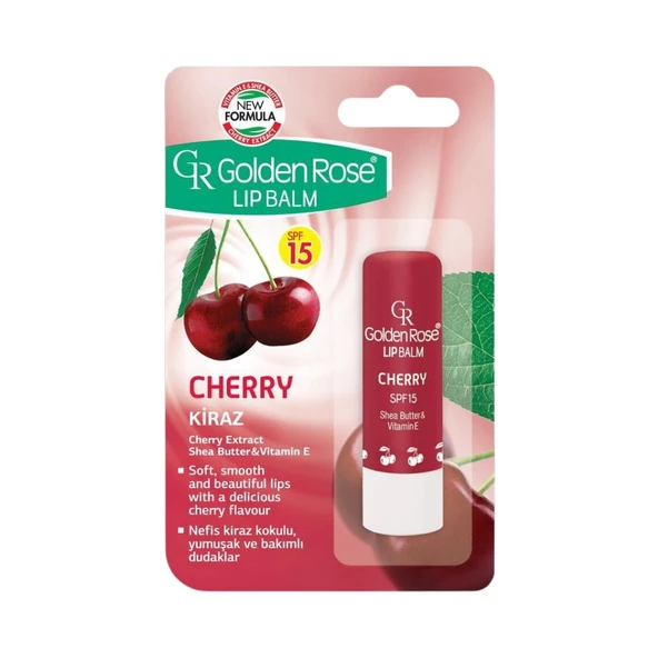 Golden Rose Lip Balm Spf 15 Cherry Kiraz