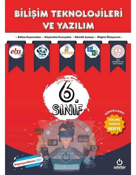 Sıfırbir Yayınları Bilişim Teknolojileri Ve Yazılım 6.sınıf ürün görseli