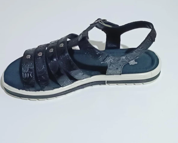 Venüs 1819405 Kadın Hakiki Deri Siyah Sandalet - 3