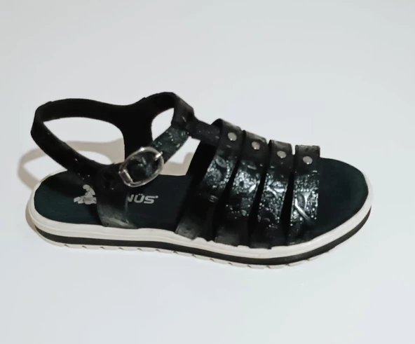 Venüs 1819405 Kadın Hakiki Deri Siyah Sandalet - 2