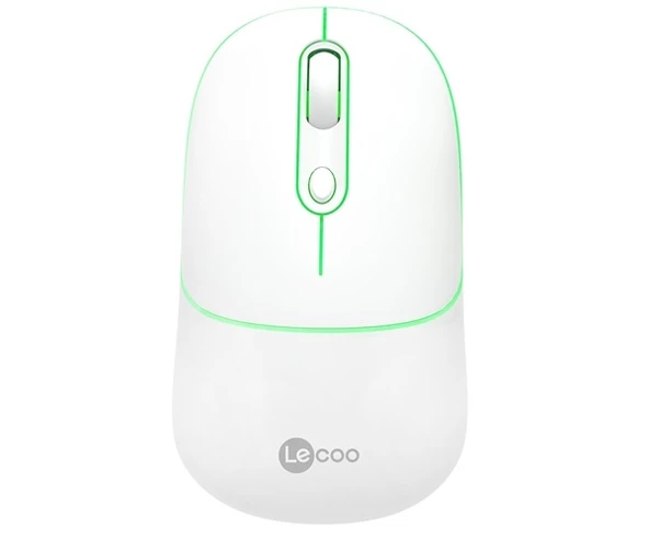 Lecoo WS210 2.4G Wifi Wireless Bluetooth Charging Mouse Beyaz