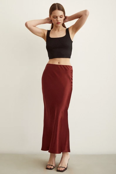 Verev Saten Etek Bordo - Resim 3