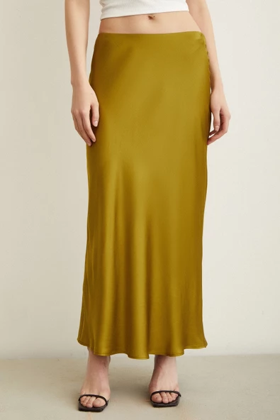 Verev Saten Etek Olive - 5