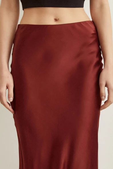 Verev Saten Etek Bordo - Resim 5