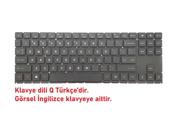 Hp Omen 16-b0019nt Klavye Işıklı V1 (Non-Numeric) RGB Backlit