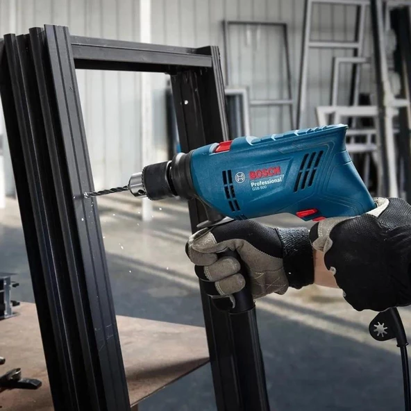 Bosch Gsb 600 Darbeli Matkap + 100 Parça Aksesuar - 06011A0321 - 4