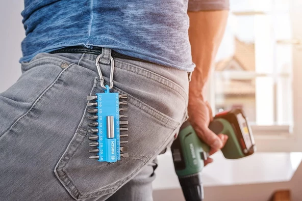 Bosch DIY-P 21 Parça Vidalama Ucu Seti (Mavi) - 2607002822 - 3