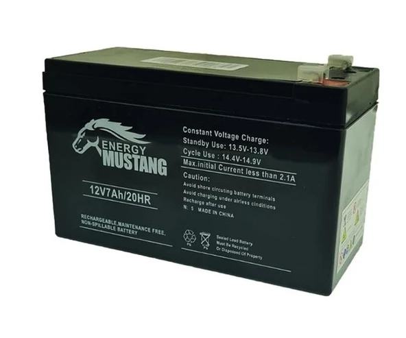 Energy Mustang 12V 7AH Kuru Tip Akü