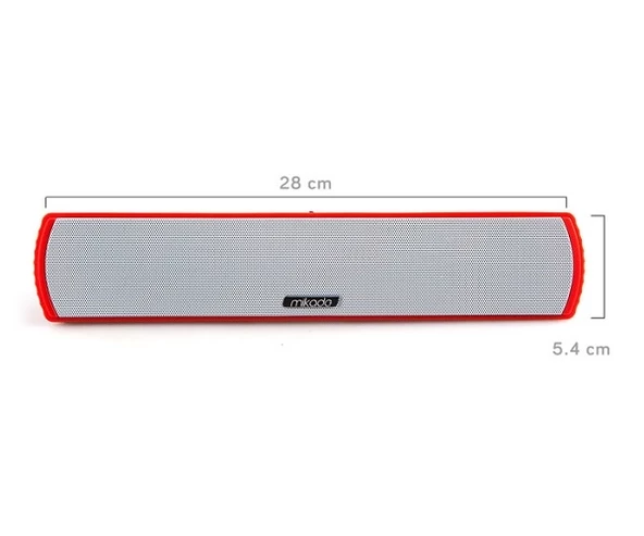 Mikado MDX-30BT Şarjlı Speaker Kırmızı 3W*2 TF Kart Destekli Bluetooth - 3