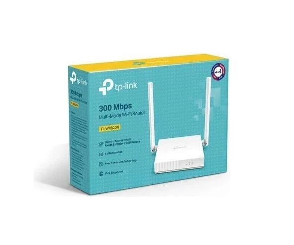 TP-Link TL-WR820N 2.4Ghz 300mbps 3 Port 2xAnten Kablosuz Router