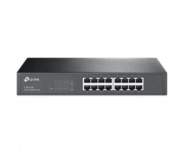 TP-Link TL-SG1016D 16 Port 10/100/1000 Gigabit Rackmount Switch (TP-Link Grup)