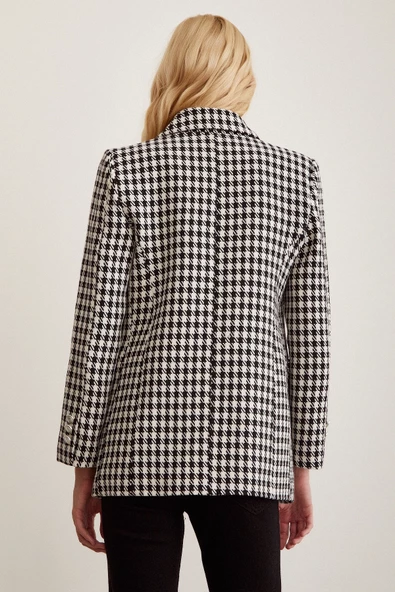 Kazayağa Blazer Ceket Siyah - 6