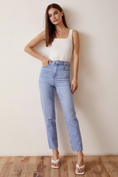 Dar Paça Denim Jean Mavi - 3