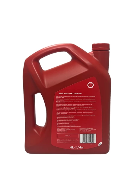 Shell Helix HX3 20W-50 Motor Yağı 4 Litre - 4