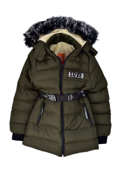 Kız Çocuk Kapüşonlu Kaban BGL-ST03449 - 3