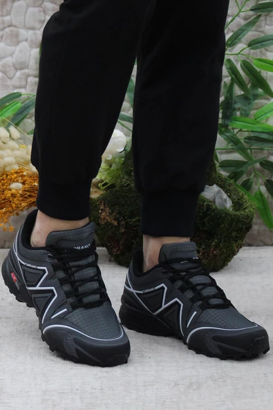 Fort 32811 Füme Rahat Esnek Outdoor Trekking Erkek Ayakkabı - Resim 2