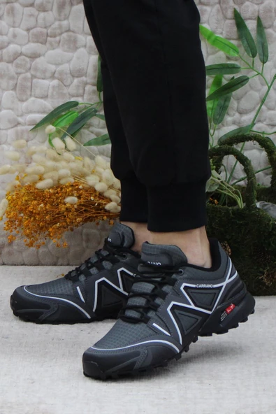 Fort 32811 Füme Rahat Esnek Outdoor Trekking Erkek Ayakkabı - Resim 3