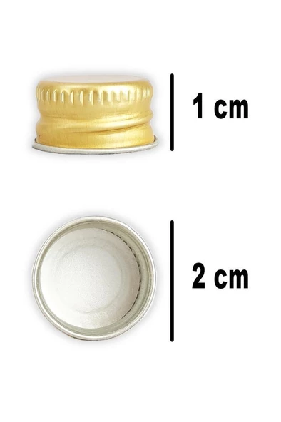 Digithome 132’li 50 Ml Gold Kapaklı Söz Nişan Hediyelik Kolonya Koku Süs Cam Şişesi C1-1-149 - Resim 3