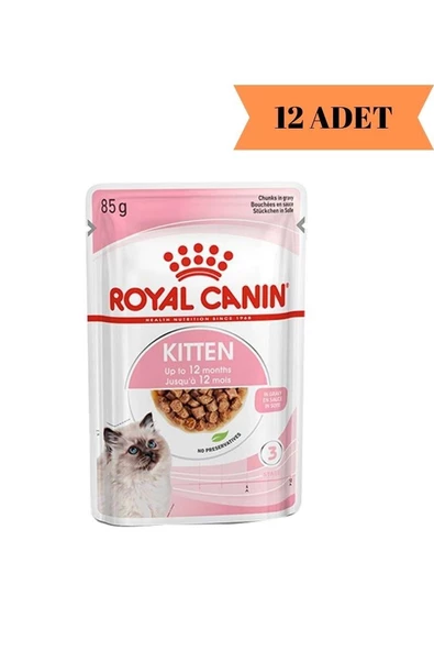 Royal Canin® Kitten Gravy Yavru Kedi Yaş Maması 85 Gr *12