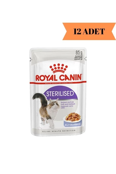 Royal Canin® Sterilised Jelly Kısırlaştırılmış Yetişkin Kedi Yaş Maması 85 Gr*12